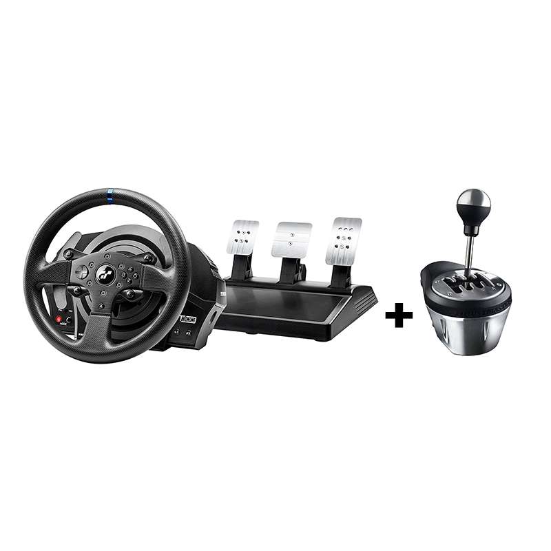 Thrustmaster T300 RS GT Racing Wheel - PC - PS5 - PS4 + Thrustmaster TH8A  Gaming